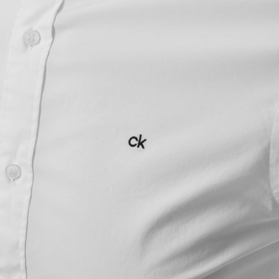 Alternative Image for ProductCalvin Klein Poplin Long Sleeved Shirt White3